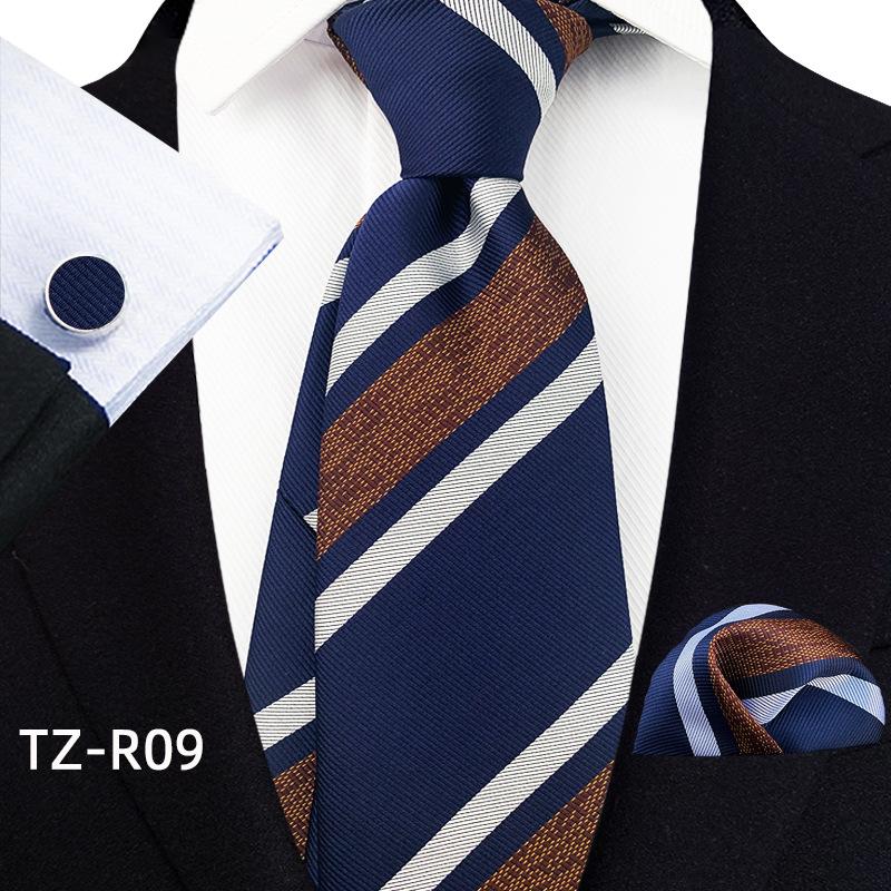 Комплект из трех предметов для мужчин с манжетами на завязке и карманом с узором «Пейсли»