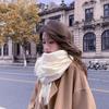 White Scarf for Women In Autumn and Winter New Cashmere Scarf Versatile Men's Shawl  Korean Style Wool Scarf