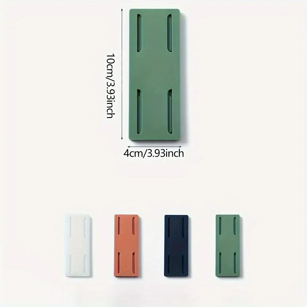 1/3pcs Wall Mounted Socket Holder Fixer Patch Self-Adhesive Power Socket Strip Fixator Plug Socket Cable Wire Organizer Rack