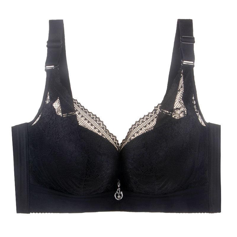 Sexy Bra Underwear Female Bra Thin Section with Steel Ring Big Yards To Increase The Winter Chest Shrinkage Thinning