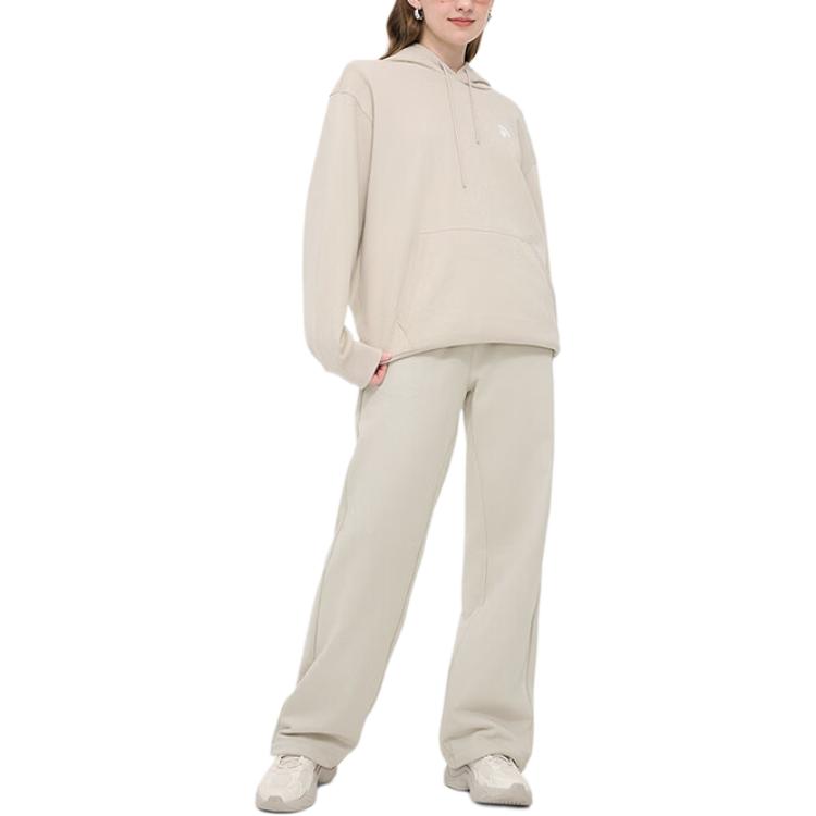 Fila Fusion Модные повседневные свободные вязаные спортивные брюки с широкими штанинами для женщин, низ, Полынь-серый T11W433607F-BG