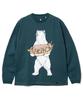 [go Slow Caravan] USA/C Takoyaki Kikuma Long Sleeve Tee Blue Green M