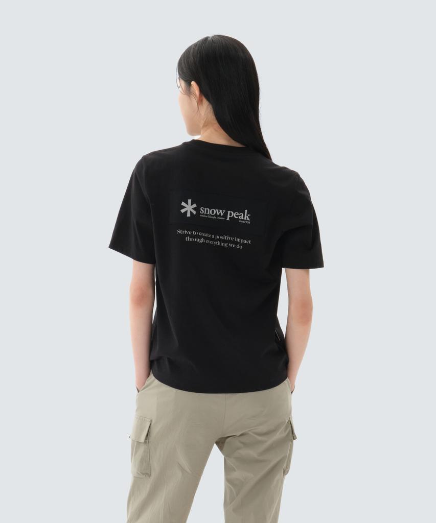 SNOWPEAK APPAREL Футболка с коротким рукавом Aerocool с тканой нашивкой (S26Mufts24) черный