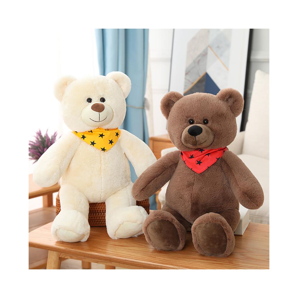 Custom Size Eco-Friendly PP Cotton Teddy Bear Plush Stuffed Animal Toy with Super Soft Plush for Adults-Stress Relief