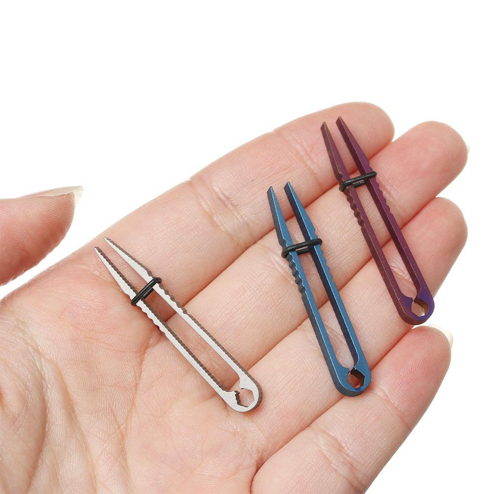 Tool Professional Tweezers Pick Up Clamping TC4 Clip Titanium Tweezer EDC Multipurpose Gadget