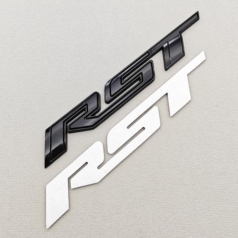 3D Metal Car Sticker Logo RST Emblem Front Fender Rear Trunk Badge For Chevrolet Silverado Tahoe Suburban Traverse Accessories NP4