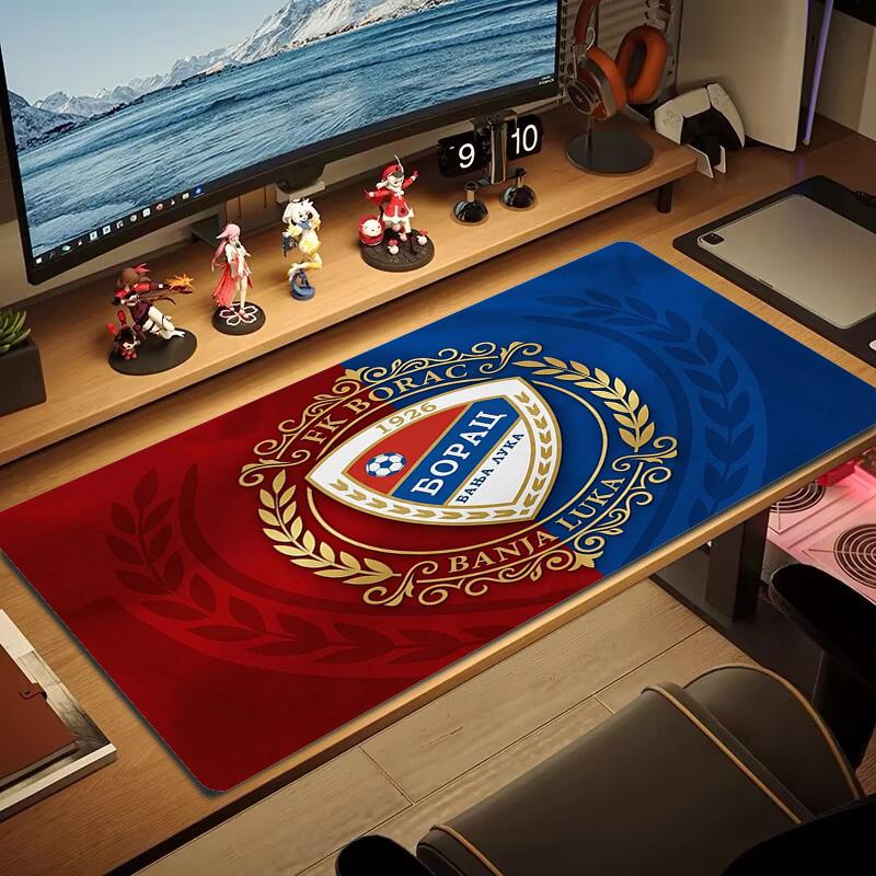 Borac Banja Luka Color Mouse Pad Large Gaming Table Cushion Non-slip Laptop Tablet Big Mousepad XXL Mat Mini PC Playmat With Lock edge