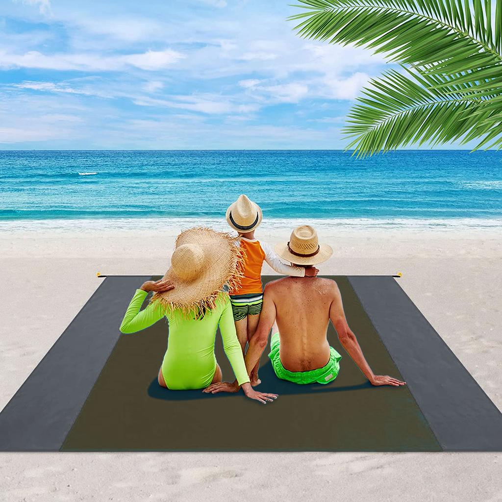 Waterproof Beach Blanket Outdoor Lightweight Picnic Portable for Camping Travel Hiking Sports Pocket Mat Beach Mat Blanket Folding Sand Beach Towel