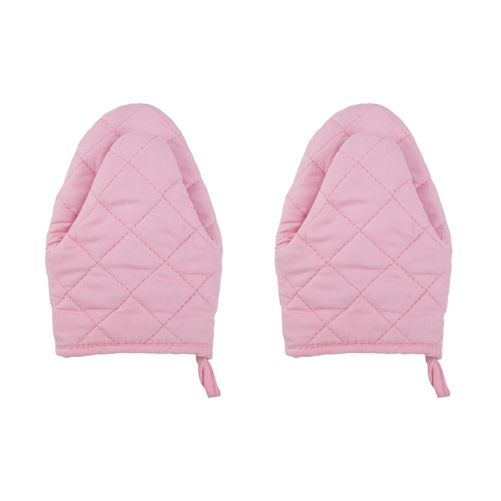 2PCS Hanging Microwave Gloves Non-Slip Grilling Mitts Multifunctional Antiscald Oven Mitts  BBQ