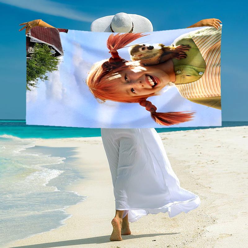 1Pc Girl Hair Upside Down Beach Towel Microfiber Beach Towel Thin Absorbent For Beach Swimming Yoga Bath Sports 0917275