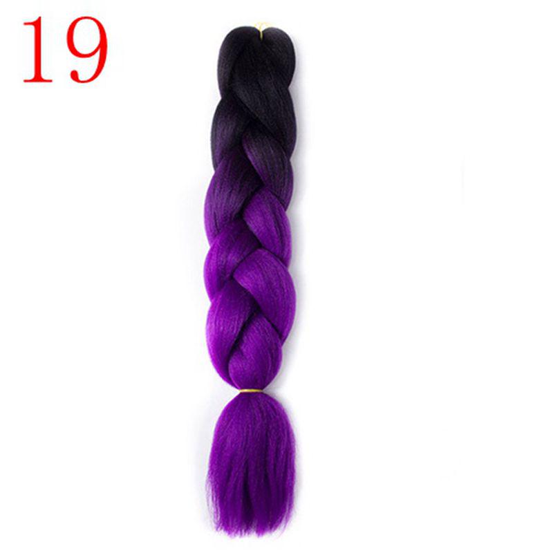 Ombre Hair Jumbo Braids Волосы Синтетические наращивания волос для женщин Розовый Красный Синий 102 Доступных цвета