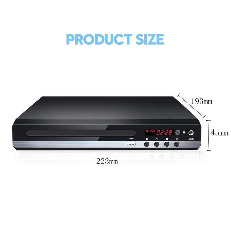 1080P DVD VCD-плеер Малый встроенный бытовой DVD-плеер высокой четкости Портативный видеоплеер для CD-дисков