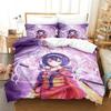 3D Print Anime Kawaii Girl Kyouka Printed Bed Set Duvet Cover Pillowcase Bedding Set Bed Linen Sheet Quilt Cover Full King Size