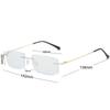 Ladies Sqaure Frameless Myopia Glasses With Diopter Ultralight Anti Blue Lamp Near Sight Eyeglasses Prescription 0 -1.0 To -4.0