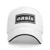 O-Oasis Рок-группа Логотип Сэндвич Шляпы Взрослые ,Уличные Шляпы Кепки от Солнца Регулируемые Полиэстер Бейсболки Летние