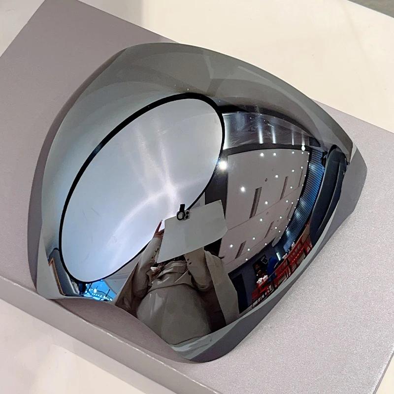 Огромные спортивные очки Мужские Футуристические Зеркальные Уличные Велосипедные Защитные Солнцезащитные очки Женские Модные Очки Обернутой Формы Анти-УФ