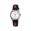 Casio Женские кварцевые часы LTP-V005L-7B3, модифицированная серия, роскошные и элегантные, со светящимися стрелками, водонепроницаемые, белый циферблат