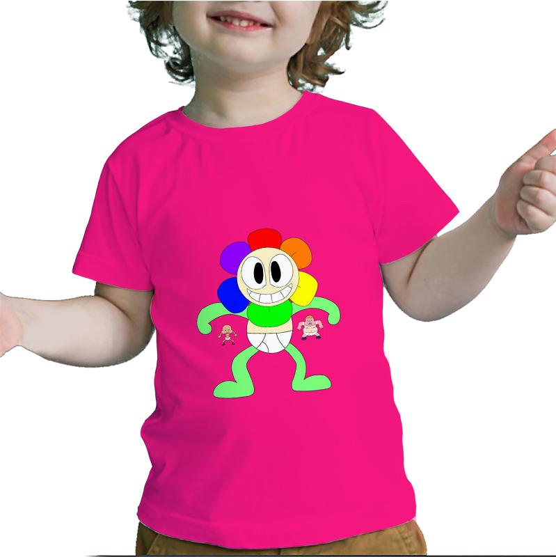 Футболка Dandy's World Детская одежда для девочек Kawaii Футболки для малышей Детская одежда Летние футболки с коротким рукавом для мальчиков с мультяшным принтом