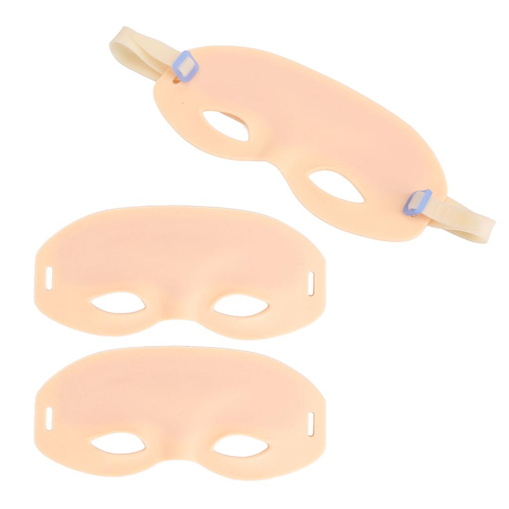 3 шт. Силиконовая плюшевая кожа для практики микроблейдинга с эластичной регулируемой лентой, носимая повязка на голову для практики татуажа бровей