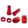 Motorcycle Universal Aluminium Tire Valves Stem Lock Nut Caps Spacer Kits