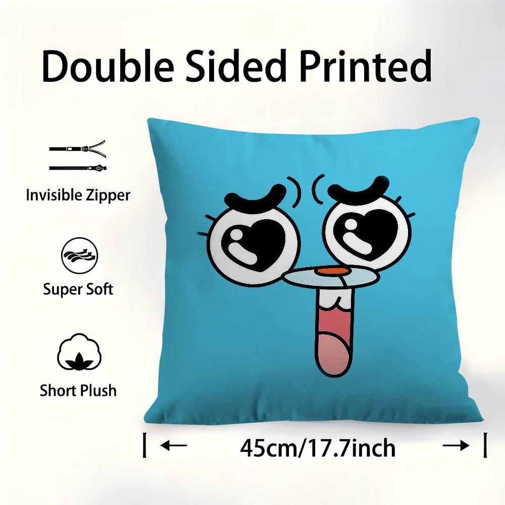 The Amazing World Of Gumballs Pillow Cover Design Cushion Cover Decor Holiday Decorati