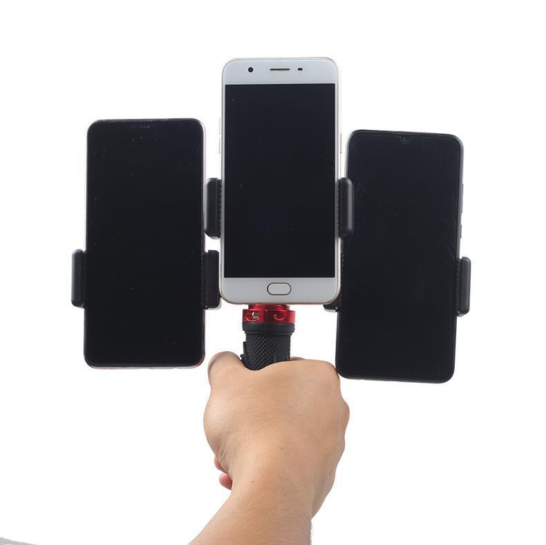 Dual Phone Livestream & Video Stand for Multi-Camera Photography and Videography