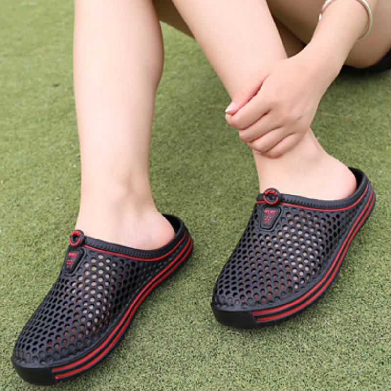 Модные сандалии унисекс, повседневные пляжные сандалии для пар, шлепанцы, нескользящие мужские тапочки, женская обувь, пляжные тапочки