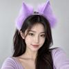 Faux Fur Cosplay Headwear Plush Animal Hair Hoop Lolita Cat Ears Headband  Halloween Party