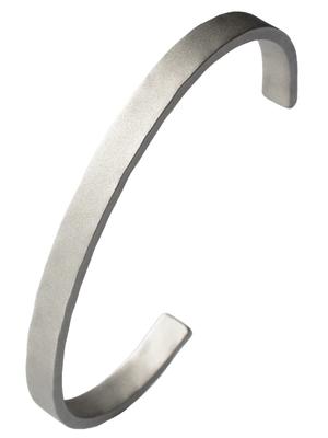 Браслет-браслет Унисекс Аксессуар Латунь Сделано в Японии [TAVARAT] Муж. (Серебряный шлифованный)