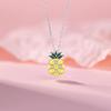 Оригинальный дизайн, ананасовое ожерелье из серии Summer Island, ювелирные изделия, женственность, маленькая свежая цепочка из нержавеющей стали для ключицы