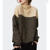 Vintage Striped Pullover Sweater Woman Fashion 2023 Winter Half Turtleneck Knitted Thick Sweaters Casual Jumper Loose Tops 29979