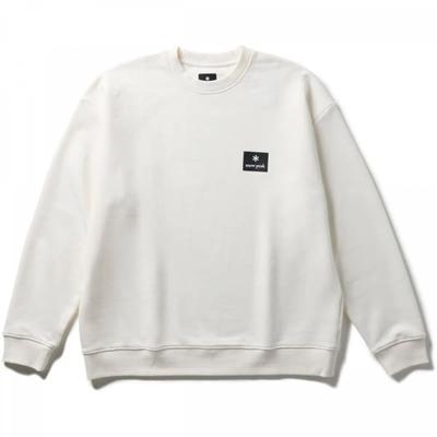 Snow Peak Новый Стандартный Квадратный Логотип Пуловер Мужская Толстовка Цвет Off White Размер M Nsd Sw 25au001