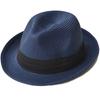 Nakota Mixed Paper and Large and Small Straw Foldable Panama Navy Hat, Men's, Women's, Kids', Sizes, Hat, Hat, Spring/Summer Hat, Fedora, Ribbon,