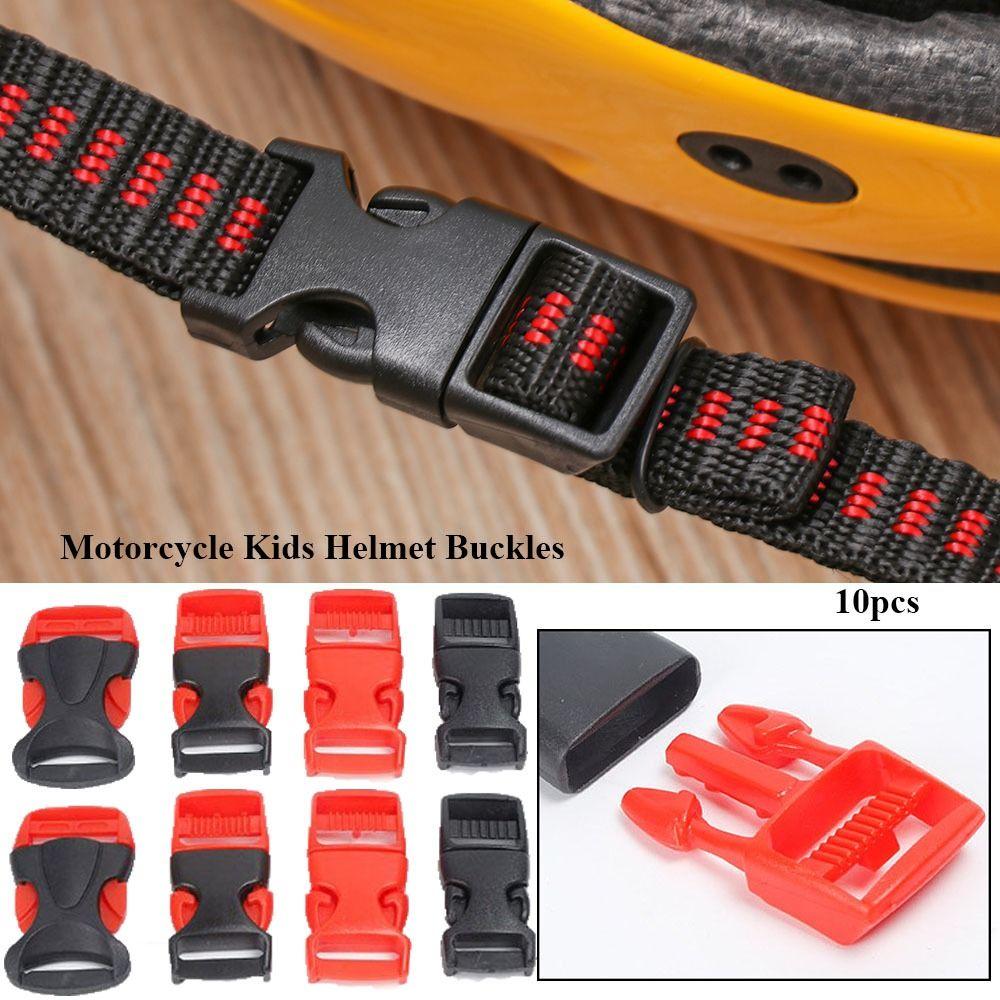 10pcs Plastic Chin Strap 4 Styles Bicycle Helmet Buckles New Motocross Chin Strap Outdoor Tool