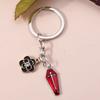 Retro Metal Gothic Love Heart Keychain Charms Steampunk Key Rings Pendant for Women Men Bag Decor  DIY Jewelry Gift
