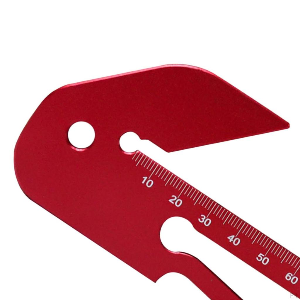 Center Measuring Tool, Line Scriber Scribing Ruler, Architect Ruler Woodworking for