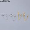 Micro Zircon Chain Hoop Earrings For Women Individuality Temperament Ear Studs Jewelry