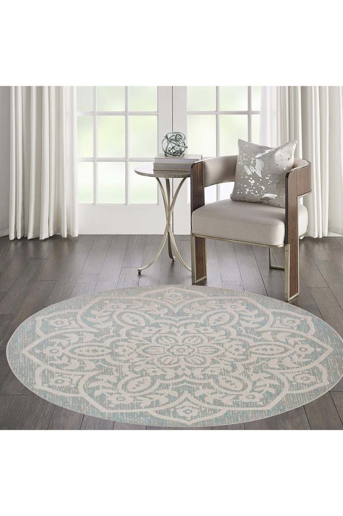 Rovigo Home Моющийся круглый ковер с принтом RHM7050