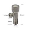 Quarter Turn Toilet Water Stop Valve Rust Proof Triangular Valve New Hot Cold Angle Valve  Bathroom