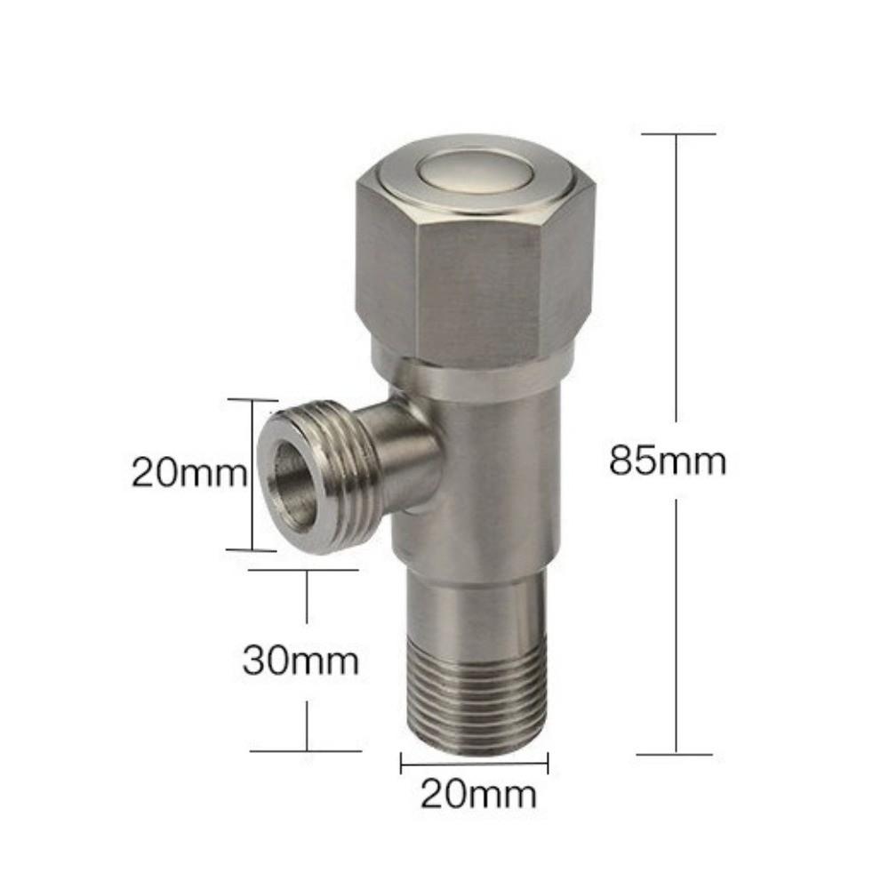 Quarter Turn Toilet Water Stop Valve Rust Proof Triangular Valve New Hot Cold Angle Valve Bathroom