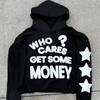 Осенне-зимние хип-хоп Y2K Street Style Letter Graffiti Printed Fashion мужские и женские теплые толстовки с капюшоном