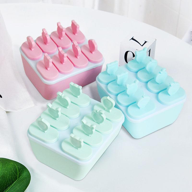 Кухонные формы для льда, многоразовые приспособления для изготовления мороженого на палочке, инструменты для мороженого своими руками, кухонные формы для леденцов на 6/8 ячеек, подносы, барные инструменты