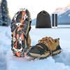 Chen Yang Xiaoten Lightweight Chain Spikes 32 Crampons for XL Size Fall for Ice Snowy Ice Rock and River Includes Storage Unisex [Reinforced, Spikes]