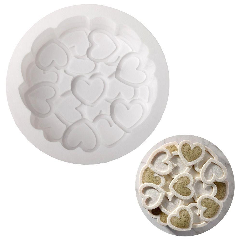 Easy To Demold Heart Silicone Molds Silicone Mousse Moulds Easy To Clean Cake Mould Party