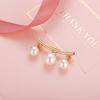 Women Fashion Alloy Pearl Beads Brooch Jewelry Accessories for Scarf Shawl Dress