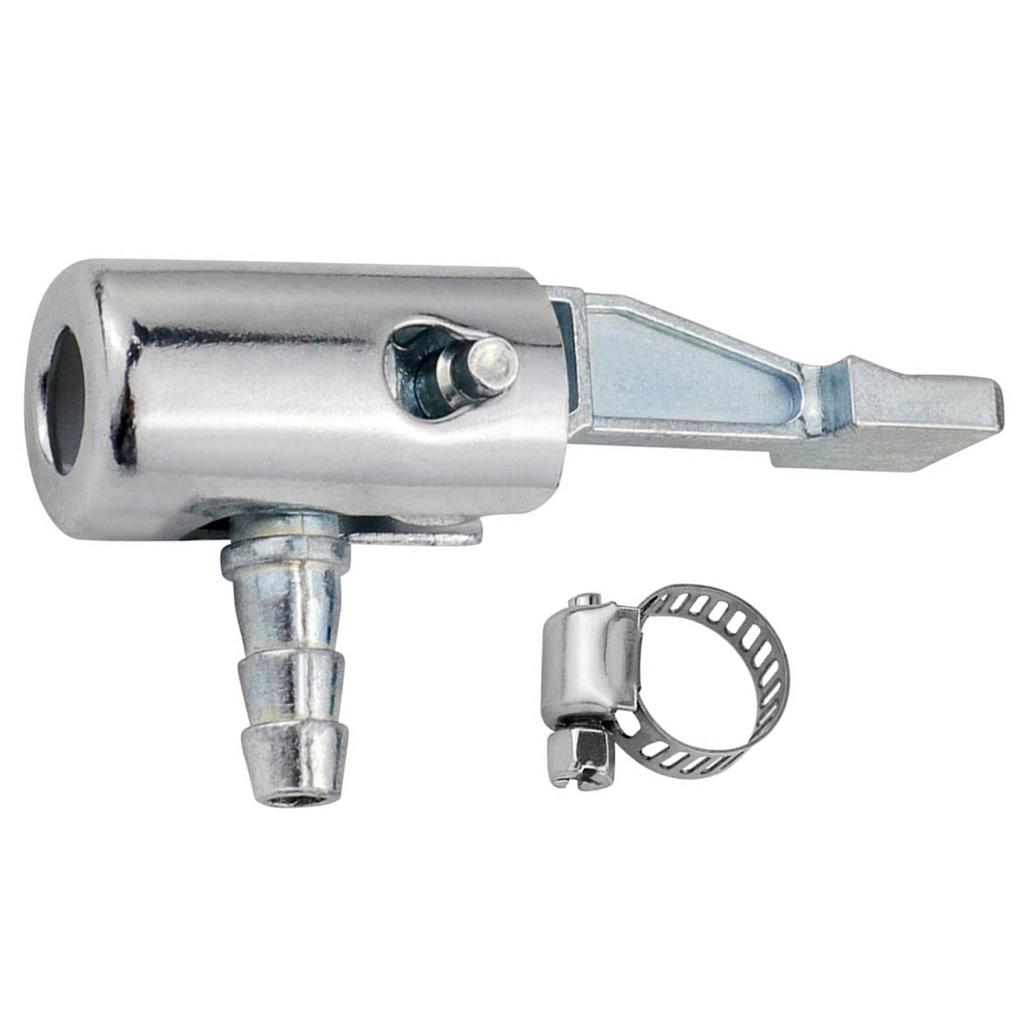 1/4-дюймовый запирающийся цельнометаллический воздушный патрон для воздушного компрессора, портативный насос для шин, наконечник шланга с зазубренными соединителями