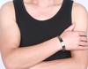 Titanium Steel Silicone Curved Bracelet for Men - Engravable Jewelry Accessory