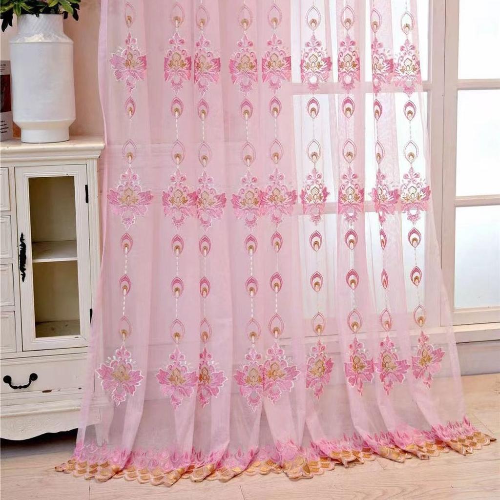 Французские роскошные бархатные тканевые шторы для спальни, тюль с цветочной вышивкой для гостиной, балдахин для виллы, украшение дома на заказ