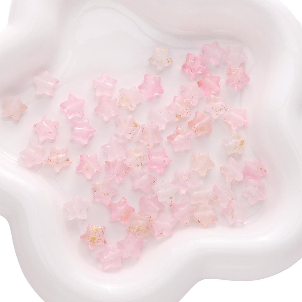 50Pcs Acrylic Star Beads For DIY Necklace Bracelet Earrings Jewelry Making Craft Accessories