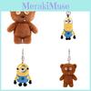 Minions Despicable Me Plush Keychain Bag Pendant Toy Stuffed Doll Cartoon Gift
